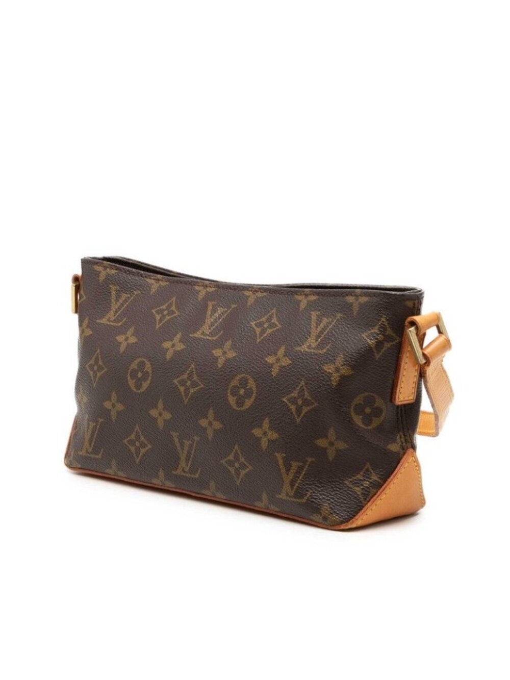 Louis Vuitton Monogram Trotteur Crossbody Shoulder Bag Brown Leather - Picture 2 of 7